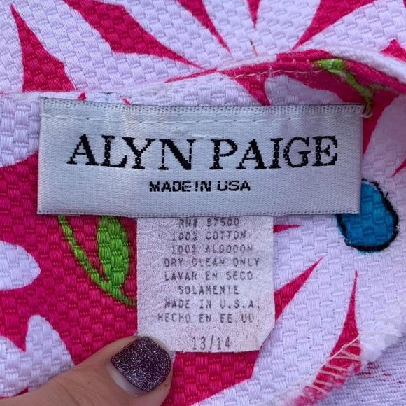 VINTAGE 90s MOD TWEE FLORAL DRESS - Picture 4 of 4